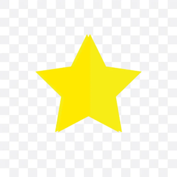 D Star ロゴ透明な背景に分離された星ベクトル アイコン — ストックベクタ