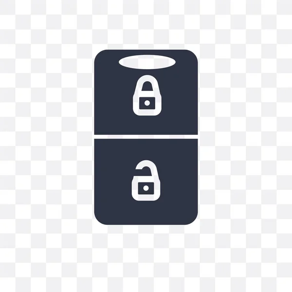 Smart Key Vector Icon isoliert auf transparentem Hintergrund, smart — Stockvektor