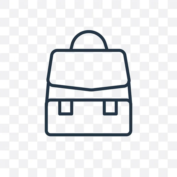 Tasche Vektor-Symbol isoliert auf transparentem Hintergrund, Tasche Logo des — Stockvektor