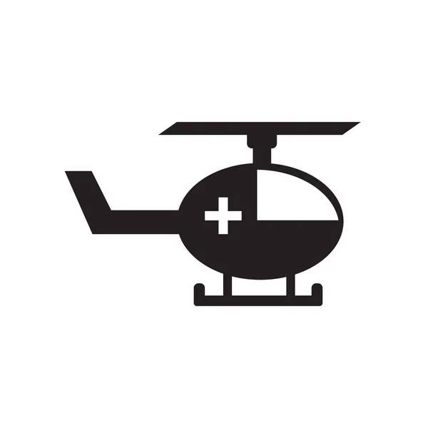 Вертолет иконка вектор изолирован на белом фоне, вертолет — стоковый вектор