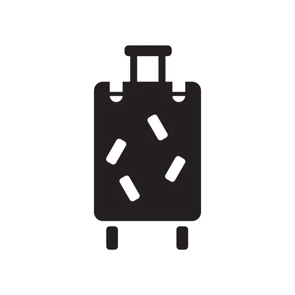 Вектор значка валізи ізольовано на білому тлі, знак валізи — стоковий вектор