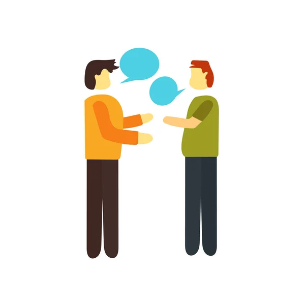 Gesprek pictogram vector geïsoleerd op een witte achtergrond, Conversat — Stockvector