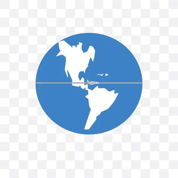 Icono vectorial mundial aislado sobre fondo transparente, Worldw — Vector de stock