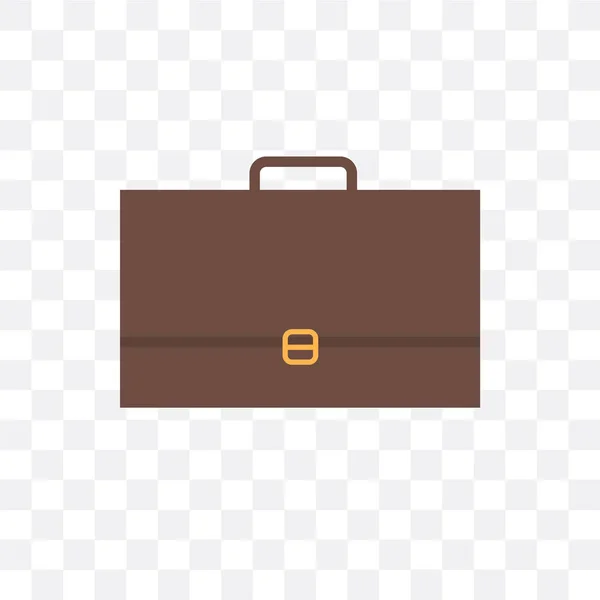 Suitcase vector icon isolated on transparent background, Suitcas — Stock Vector