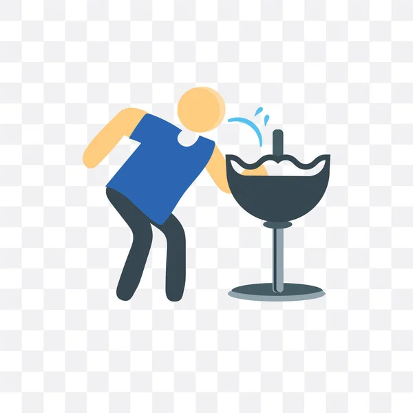 Beber icono vectorial aislado sobre fondo transparente, Drinkin — Vector de stock