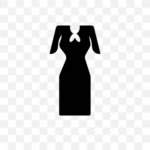 Мереживна сукня з поясом Векторна іконка ізольована на прозорому фоні — стоковий вектор