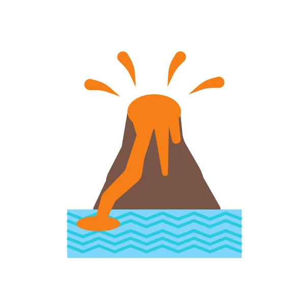 Icono de erupción vector aislado sobre fondo blanco, signo de erupción — Archivo Imágenes Vectoriales