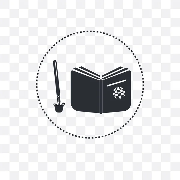 Reading An Open Book vector icon isolated on transparent backgro