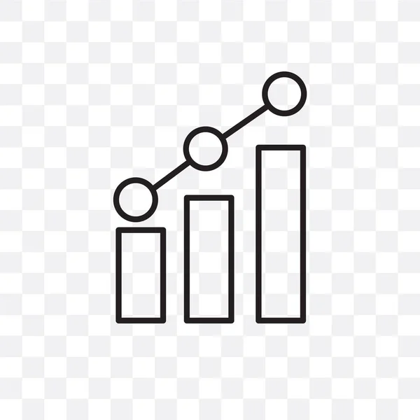 Значок вектора роста изолирован на прозрачном фоне, рост lo — стоковый вектор