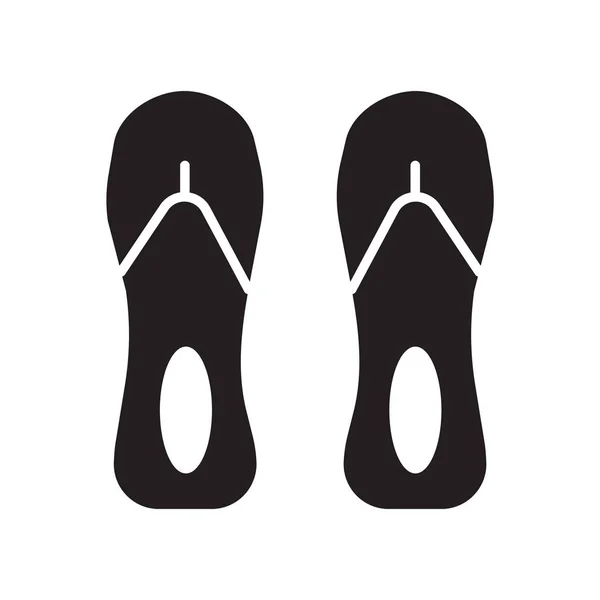 Flip flops ícone vetor isolado no fundo branco, Flip flops —  Vetores de Stock