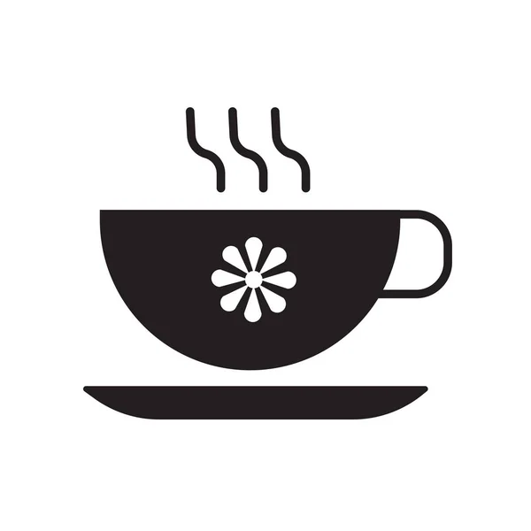 Διάνυσμα καφέ εικονίδιο που απομονώνονται σε λευκό φόντο, καφέ σήμα, v — Διανυσματικό Αρχείο