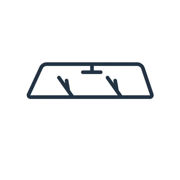 Parabrisas icono vector aislado sobre fondo blanco, Parabrisas — Vector de stock