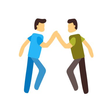 Beyaz arka plan üzerinde başarı işareti izole başarı simge vektör