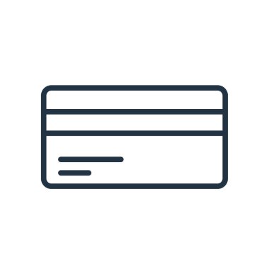 Beyaz arka plan üzerinde kart işareti izole kart simge vektör