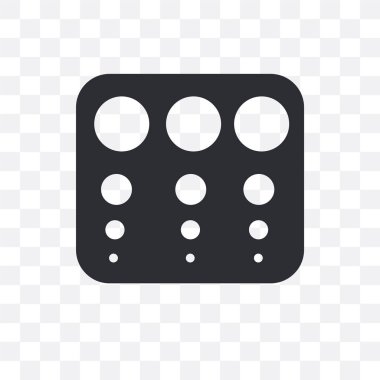 Görme check tablo vektör simgesi üzerinde şeffaf arka plan izole