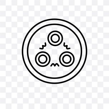 Saydam arka plan üzerinde Quark logo izole kuark vektör simgesi