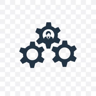 Ayarları şeffaf arka plan üzerinde izole simge vektör ayar