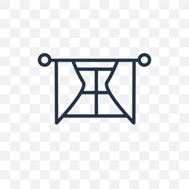 pencere vektör simgesi üzerinde şeffaf izole arka plan, pencere lo