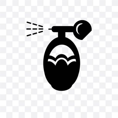 İzole Parfum şişe vektör simge şeffaf arka plan üzerinde Pa