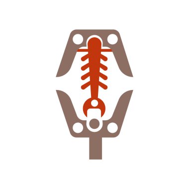 Fosil simge vektör izole beyaz arka plan, fosil işareti, h