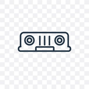 Saydam arka plan üzerinde araba l izole araba ışıklar vektör simgesi