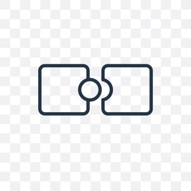 Saydam arka plan üzerinde ortak logo izole ortak vektör simgesi