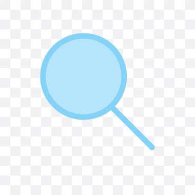 Saydam arka plan üzerinde arama lo izole arama vektör simgesi