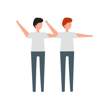 Hayranları simge vektör beyaz zemin üzerine hayranları işareti, insan izole