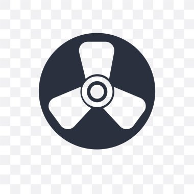 Saydam arka plan üzerinde Biohaz izole biohazard vektör simgesi