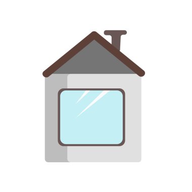 İzole beyaz arka plan, evi işaret, fam House simge vektör