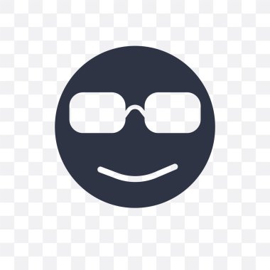 Saydam arka plan üzerinde serin logo d izole serin vektör simgesi