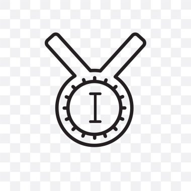 Saydam arka plan üzerinde altın izole altın madalya vektör simgesi 