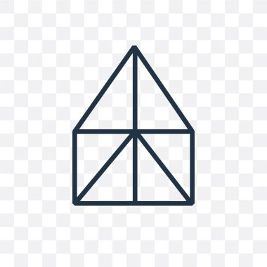 Saydam arka plan üzerinde kiriş logo izole kiriş vektör simgesi