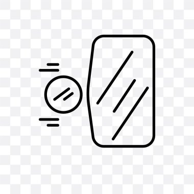 Saydam arka plan üzerinde Convex lo izole dışbükey vektör simgesi