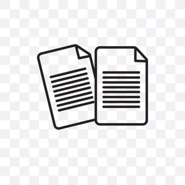 saydam arka plan üzerinde kağıt logo izole kağıt vektör simgesi