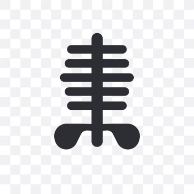 Saydam arka plan üzerinde makas izole makas vektör simgesi