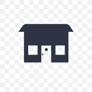 Saydam arka plan üzerinde ev logo d izole ev vektör simgesi