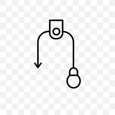 Saydam arka plan üzerinde kasnak lo izole kasnak vektör simgesi