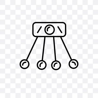 Saydam arka plan üzerinde Osci izole salınım vektör simgesi