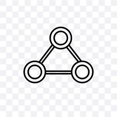 Saydam arka plan üzerinde fizik izole fizik vektör simgesi 