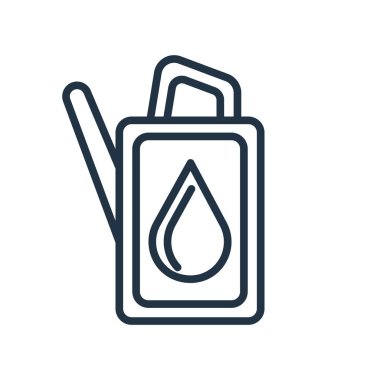 Beyaz arka plan üzerinde yakıt işareti izole yakıt simge vektör