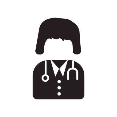 Doktor simge vektör izole beyaz arka plan, Doktor işareti, m