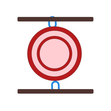 Gong simge vektör izole beyaz arka plan, Gong işaretini, insan