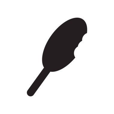 Beyaz arka plan üzerinde dondurma sı izole dondurma simge vektör