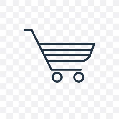 Saydam arka plan üzerinde sepeti logosu d izole vektör simge sepeti