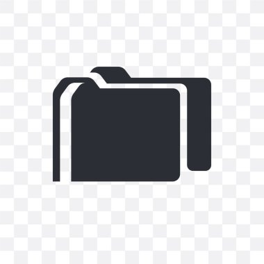 Saydam arka plan üzerinde izole bilgisayar klasör vektör simgesi, 