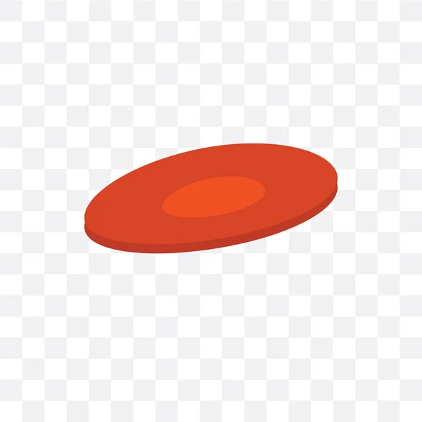 Icona vettoriale Frisbee isolata su sfondo trasparente, Frisbee — Vettoriale Stock