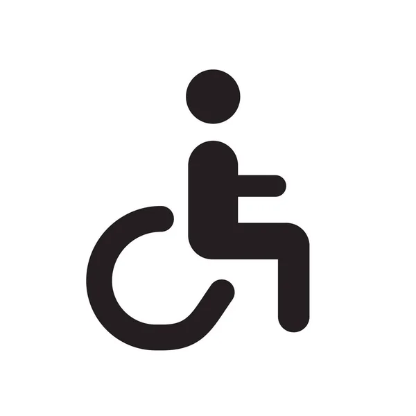 Hátrány ikon vektor elszigetelt fehér background, Handicap jele — Stock Vector
