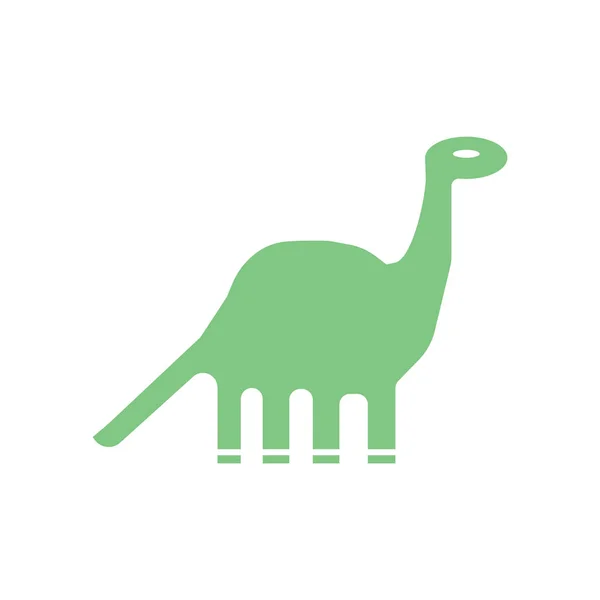 Ícone vetor de dinossauro isolado no fundo branco, sinal de dinossauro —  Vetores de Stock