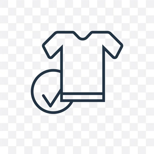 Icono de vector de ropa aislado sobre fondo transparente, Ropa — Vector de stock